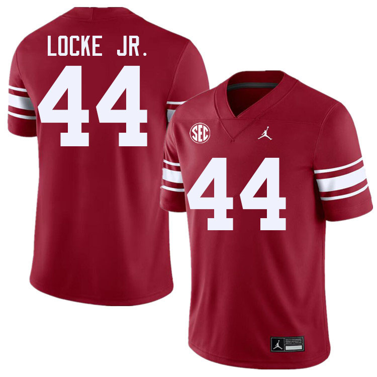 Oklahoma Sooners #44 John Locke Jr. College Football Jersey Stitched-Throwback